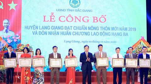 Huyện Lạng Giang (Bắc Giang):    Xây dựng nông thôn mới gắn với phát triển đô thị