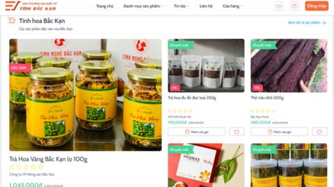 Đưa nông sản Bắc Kạn lên sàn thương mại điện tử
