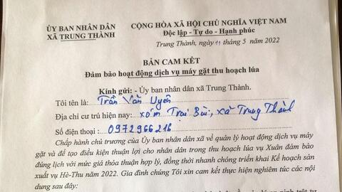 Cách làm hay ở Yên Thành để tránh bảo kê máy gặt