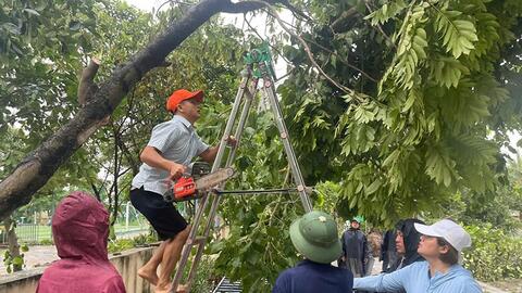 Các trường học nhanh chóng khắc phục hậu quả của siêu bão