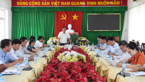 Kiểm tra công tác phòng, chống hạn, xâm nhập mặn tại Bến Lức và Thủ Thừa  