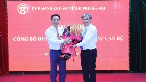 Đồng chí Trần Anh Tuấn được bổ nhiệm làm Giám đốc Sở Khoa học và Công nghệ TP Hà Nội