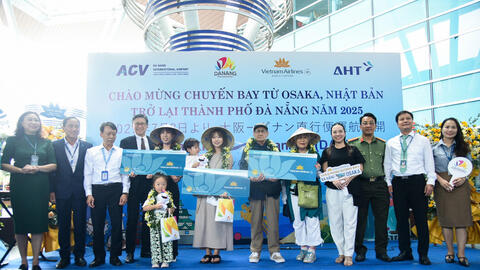 Đà Nẵng chào đón chuyến bay từ Osaka (Nhật Bản) trở lại