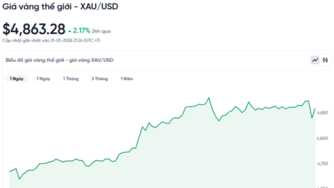 Giá vàng hôm nay 22/01/2026: Vàng lập kỷ lục mới 11 lần từ đầu năm