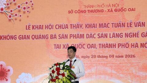 Gắn kết lễ hội với không gian quảng bá đặc sản làng nghề xã Quốc Oai