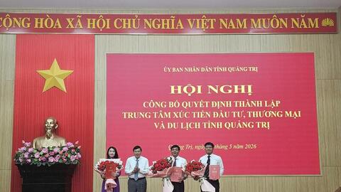 Quảng Trị: Bổ nhiệm Giám đốc Trung tâm Xúc tiến đầu tư, Thương mại và Du lịch