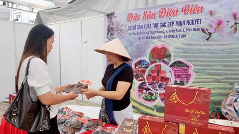Hội chợ OCOP Điện Biên thành công, mở rộng cơ hội tiêu thụ sản phẩm