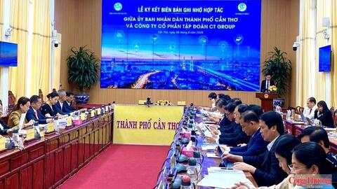 Cần Thơ hợp tác CT Group phát triển công nghệ chiến lược và hạ tầng số