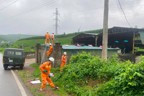 EVNNPT ứng trực 24/24 ứng phó bão số 9, đảm bảo an toàn hệ thống điện