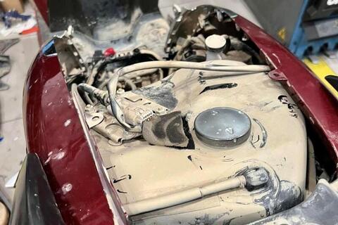 Gia Lai: Xe máy ngập nước xếp hàng, đánh số chờ đến lượt được sửa