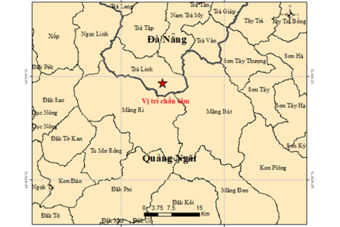 9 trận động đất liên tiếp ở Đà Nẵng, Quảng Ngãi