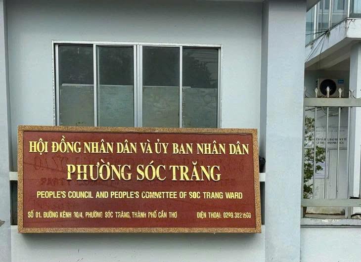 Trụ sở phường Sóc Trăng (mới). Ảnh Khắc Tâm