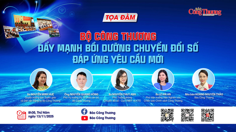 Báo Công Thương tổ chức tọa đàm với chủ đề “Bộ Công Thương: Đẩy mạnh bồi dưỡng chuyển đổi số đáp ứng yêu cầu mới