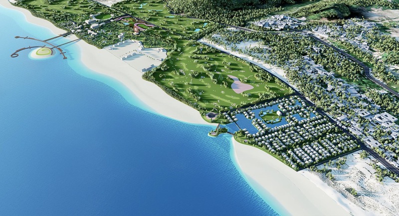 Phối cảnh Dự án Khu văn hoá, thể dục thể thao, vui chơi, giải trí kết hợp thương mại, dịch vụ, du lịch 1 tại xã Cát Tiến.