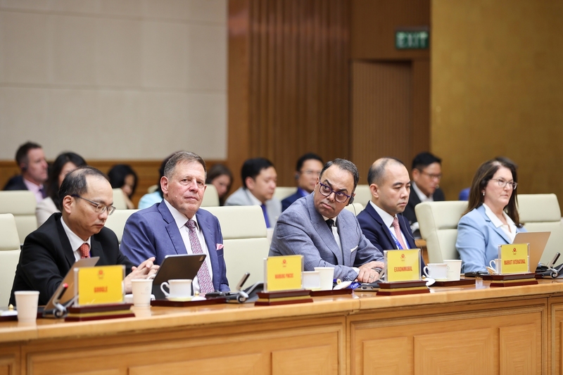 Đại diện một số doanh nghiệp Hoa Kỳ dự cuộc làm việc - Ảnh: VGP/Nhật Bắc