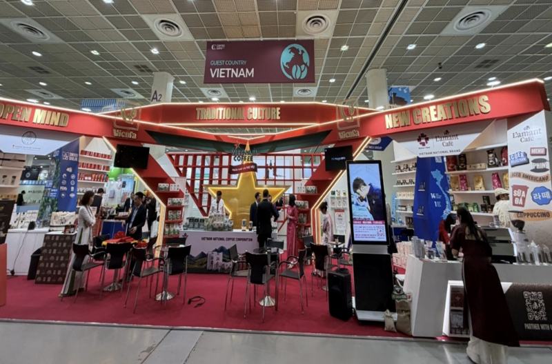 Gian hàng quốc gia Việt Nam tại Triển lãm cà phê Seoul 2026.