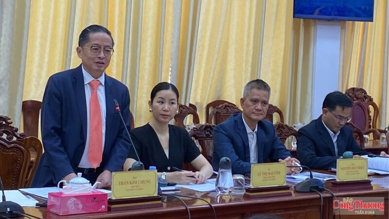 Ông Trần Kim Chung, Chủ tịch Tập đoàn CT Group, phát biểu tại buổi lễ.