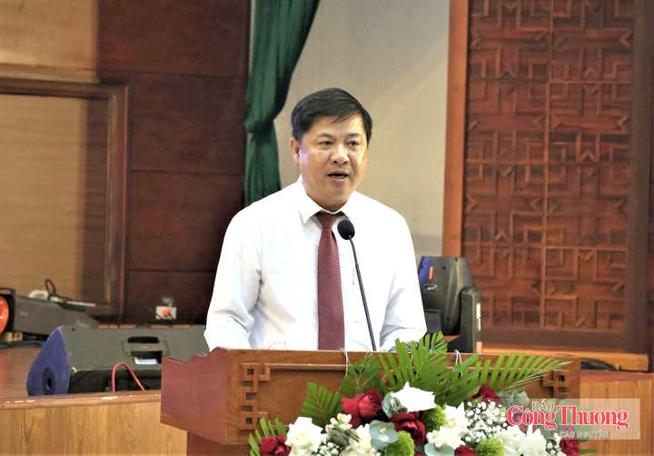 Ông Lương Nguyễn Minh Triết, Bí thư Tỉnh ủy Đắk Lắk phát biểu tại hội nghị.