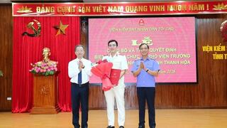 Ông Lê Đức Sơn giữ chức Phó Viện trưởng VKSND tỉnh Thanh Hóa