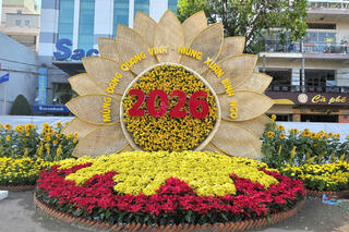 Đường hoa Cần Thơ 2026 rực rỡ sắc xuân, nổi bật linh vật ngựa