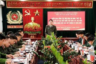 Lai Châu: Chủ động từ sớm, tăng cường bảo đảm an ninh bầu cử