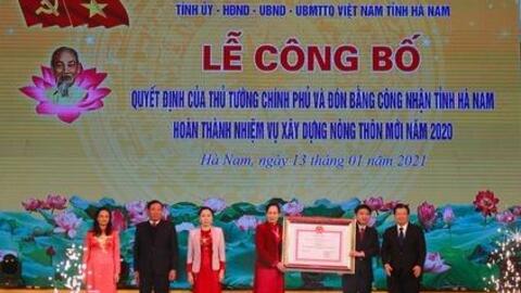 Hà Nam có 7 xã đăng ký đạt chuẩn NTM kiểu mẫu năm 2021
