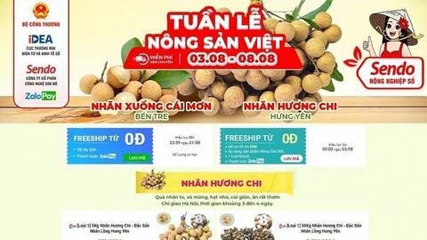 Nông sản Việt tăng doanh thu qua sàn thương mại điện tử