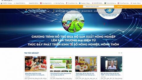 Hiện thực hoá mục tiêu 5 triệu hộ nông dân có gian hàng trên sàn thương mại điện tử