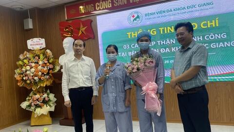 Bệnh viện Đa khoa Đức Giang thực hiện thành công 3 ca ghép thận