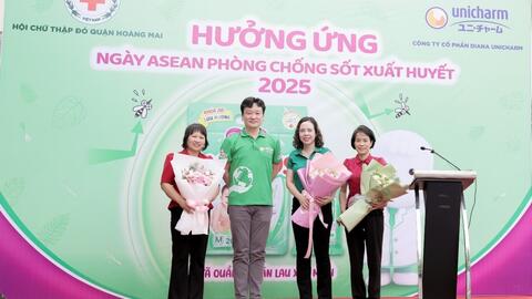 Diana Unicharm phát động lễ ra quân hưởng ứng ngày ASEAN phòng chống sốt xuất huyết 2025