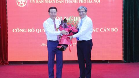 Đồng chí Trần Anh Tuấn được bổ nhiệm làm Giám đốc Sở Khoa học và Công nghệ TP Hà Nội