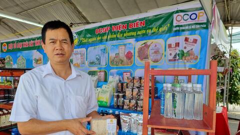 Điện Biên trưng bày hơn 20 sản phẩm OCOP, tiềm năng tại Festival trái cây và sản phẩm OCOP Việt Nam