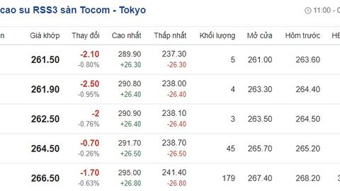Giá cao su hôm nay 5/12: Cập nhật giá cao su trong nước và thế giới