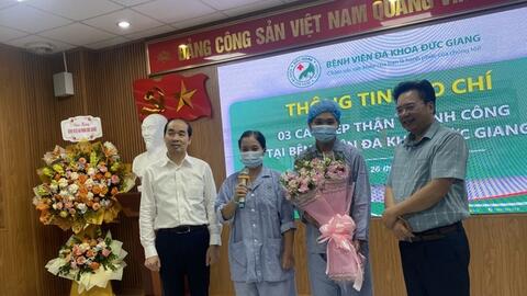 Bệnh viện Đa khoa Đức Giang thực hiện thành công 3 ca ghép thận