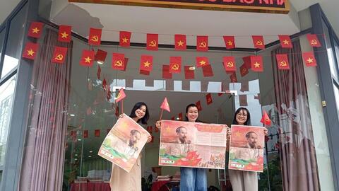 Đà Nẵng: Mừng Tết Độc lập với hình ảnh Bác Hồ đọc Tuyên ngôn Độc lập