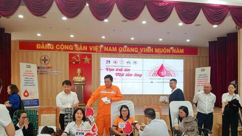 PC Lâm Đồng đóng góp 250 đơn vị máu qua Tuần lễ hồng EVN