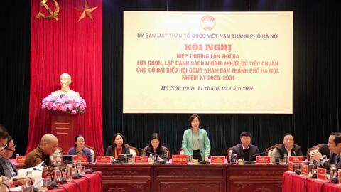 Hà Nội lập danh sách 244 ứng viên đại biểu Quốc hội và HĐND