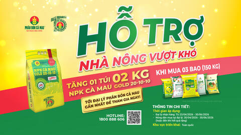 Phân bón Cà Mau kịp thời hỗ trợ nhà nông vượt khó