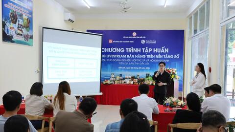 Tập huấn kỹ năng livestream bán hàng trên nền tảng số