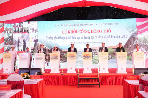 Thành phố Huế: Khởi công 3 trường nội trú liên cấp tại A Lưới