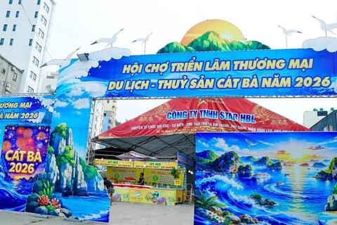 Hải Phòng: Sôi động hội chợ thương mại, du lịch, thủy sản Cát Bà 2026