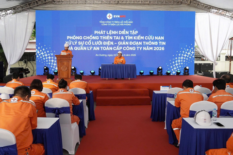 Công ty Điện lực Hải Phòng diễn tập ứng phó sự cố quy mô lớn năm 2026