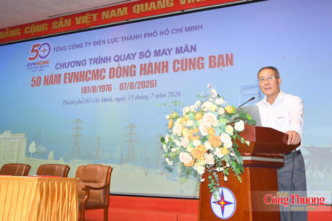 EVNHCMC quay số tri ân khách hàng nhân dịp kỷ niệm 50 năm thành lập