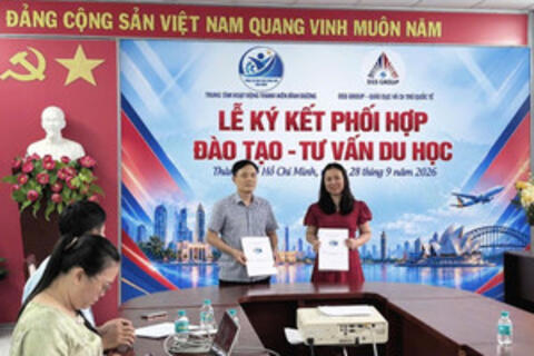 DSS Group ký kết đào tạo – tư vấn du học với Trung tâm Hoạt động Thanh niên Bình Dương