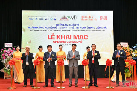 Khai mạc HanoiTex & HanoiFabric 2026: Kết nối chuỗi cung ứng dệt may