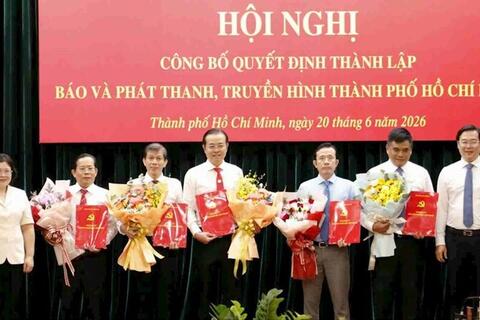 TP. Hồ Chí Minh ra mắt cơ quan Báo và Phát thanh, Truyền hình