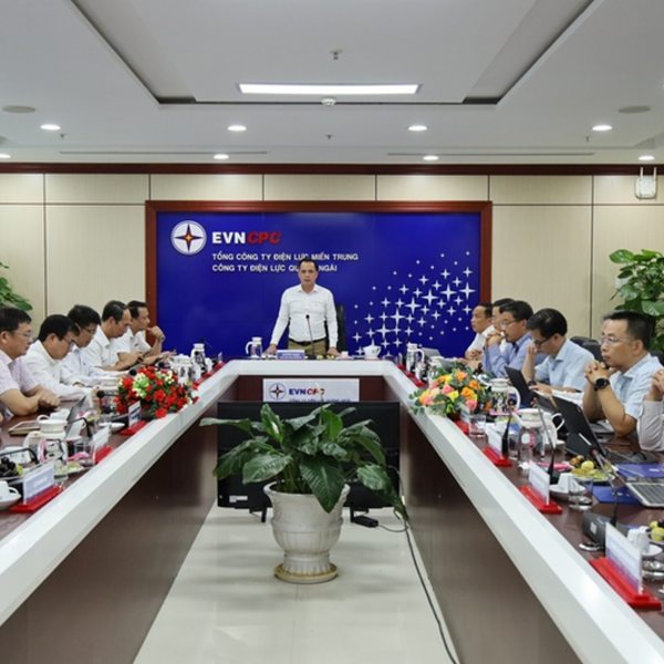 Chủ tịch Hội đồng thành viên EVNCPC làm việc với PC Quảng Ngãi