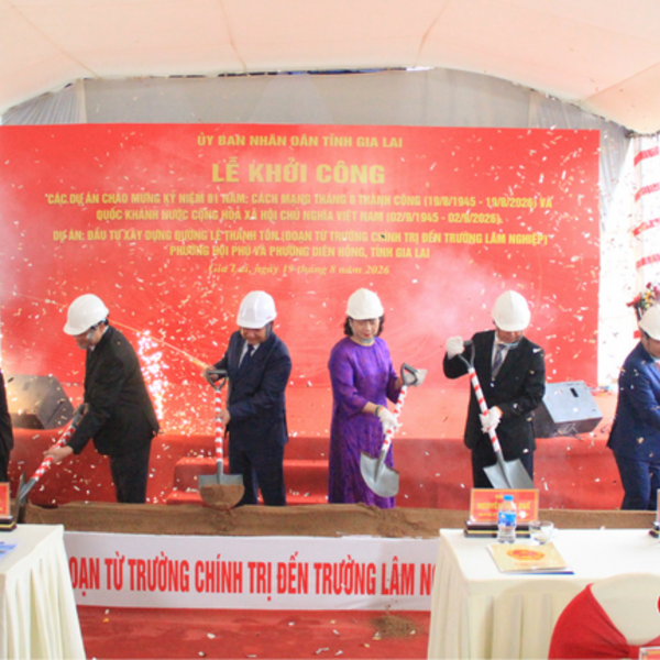 Gia Lai khởi công đường 160 tỷ đồng, mở không gian phát triển Pleiku