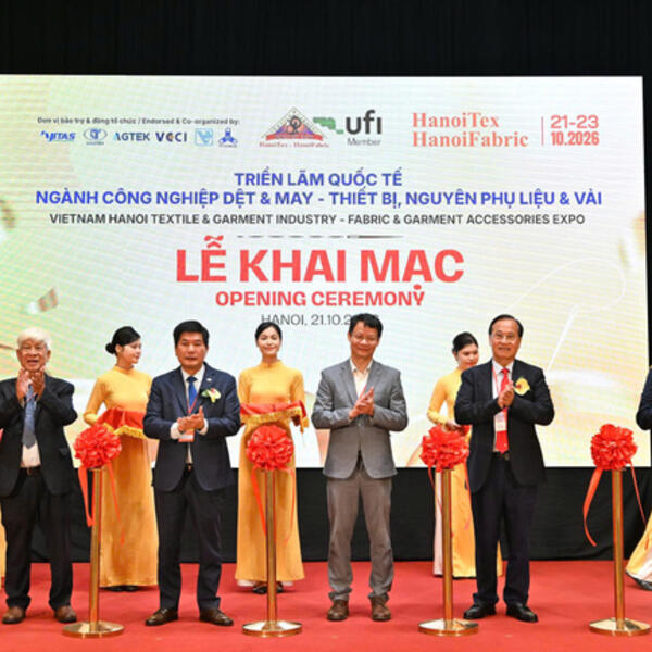Khai mạc HanoiTex & HanoiFabric 2026: Kết nối chuỗi cung ứng dệt may