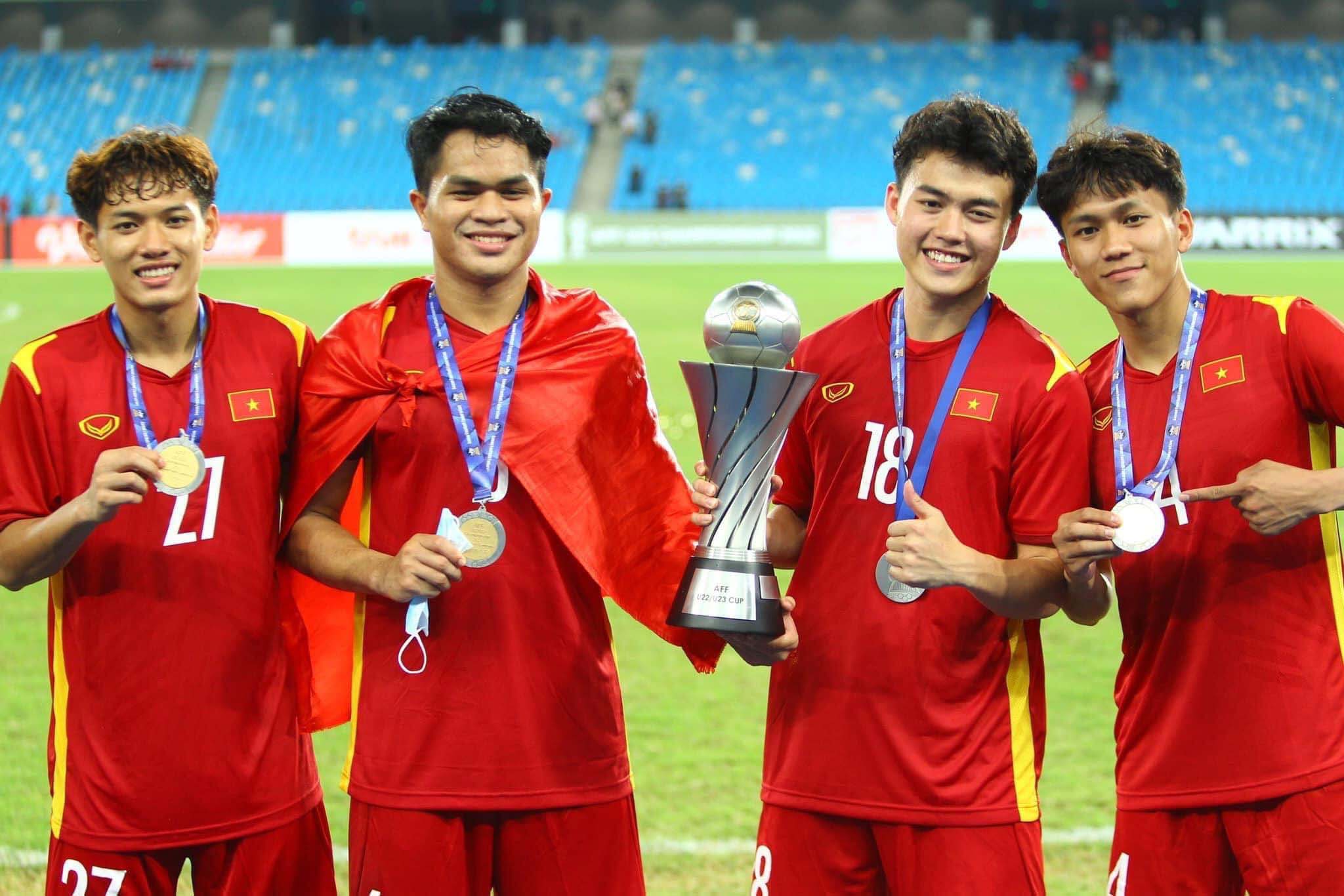 4 cầu thủ HAGL trong màu áu U23 Việt Nam. Ảnh: VFF